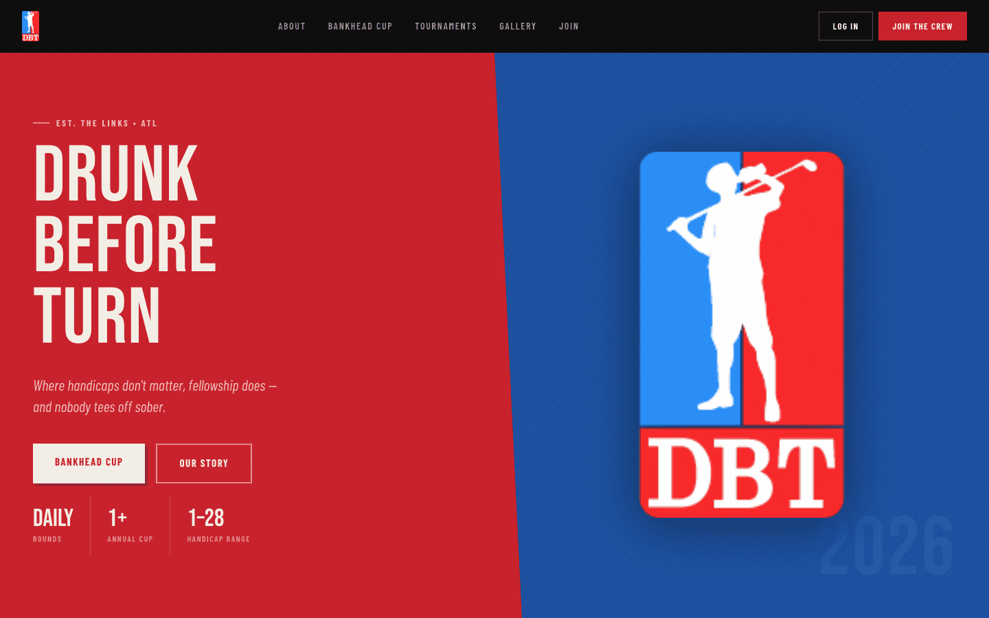 DBT Golf website